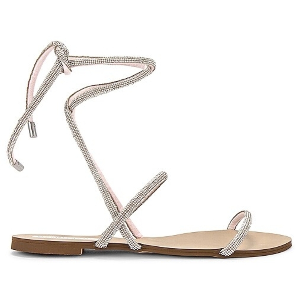 Steve Madden Silver Rhinestone Sandals
